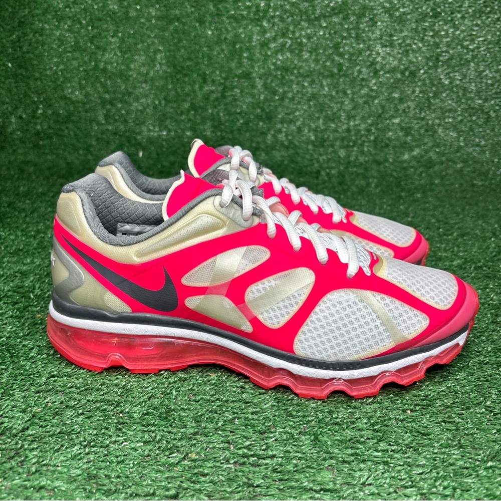 Nike Air Max+ 2012 Gray Pink Size 9.5 Women 487679-160 Running Shoes - EUC